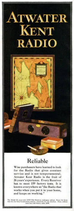 Framed Print : Advert, Atwater Kent Model 32 Radio Framed Print : Advert, Atwater Kent Model 32 Radio