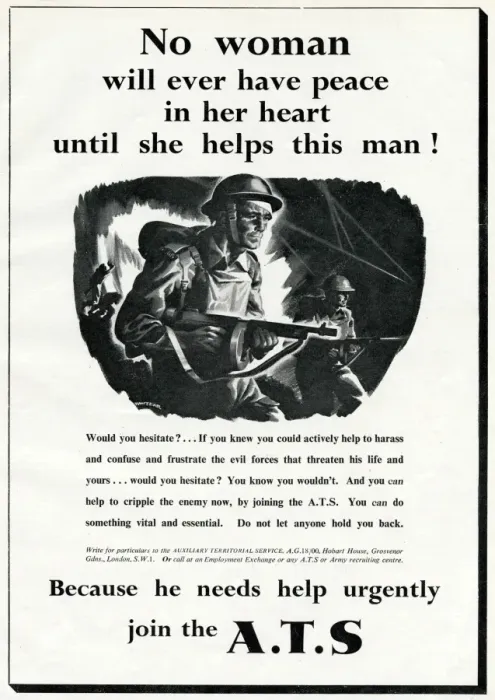 Framed Print : Advert for the Auxiliary Territorial Service 1941 Framed Print : Advert for the Auxiliary Territorial Service 1941