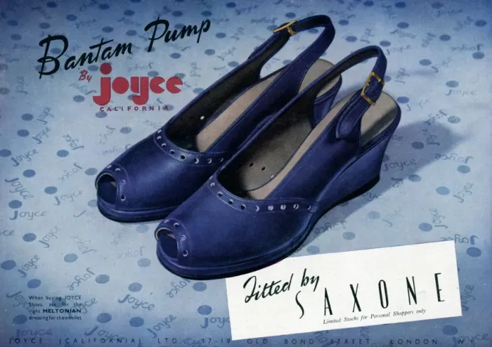 Framed Print : Advert for Bantam by Joyce California shoes 1946 Framed Print : Advert for Bantam by Joyce California shoes 1946