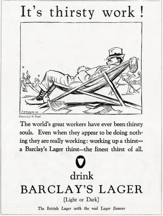 Framed Print : Advert, Barclay's Lager Beer Framed Print : Advert, Barclay's Lager Beer