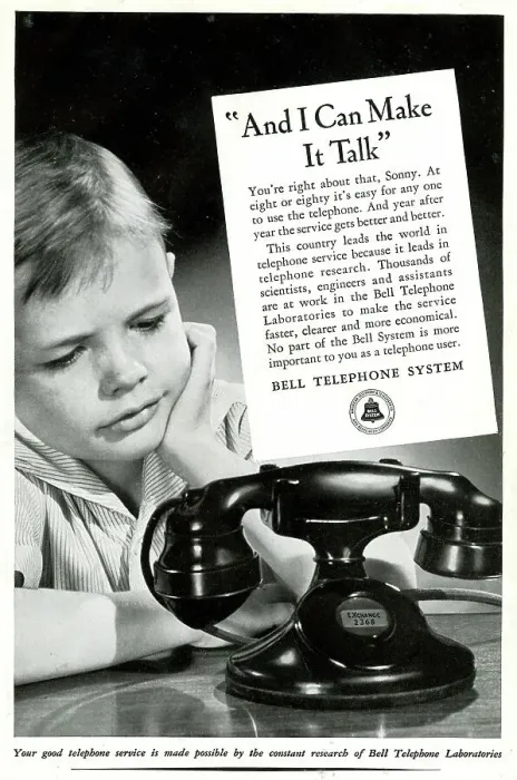 Framed Print : Advert, Bell Telephone System, USA Framed Print : Advert, Bell Telephone System, USA