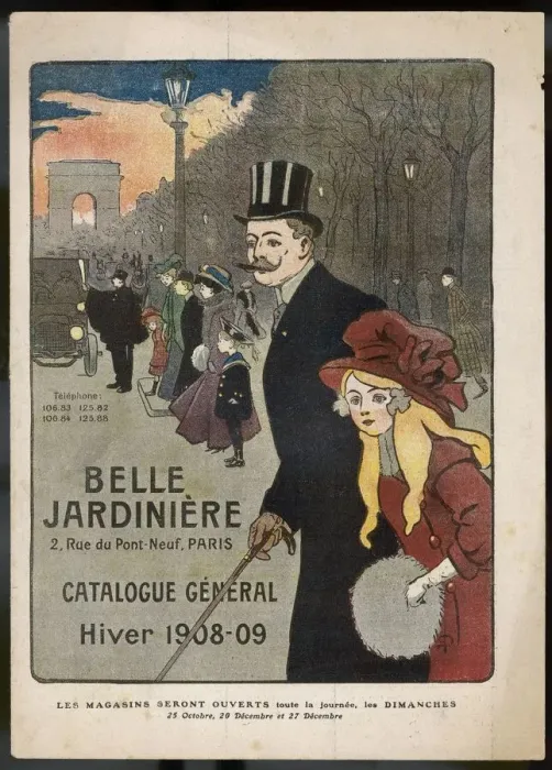 Framed Print : ADVERT / BELLE JARDINIERE Framed Print : ADVERT / BELLE JARDINIERE