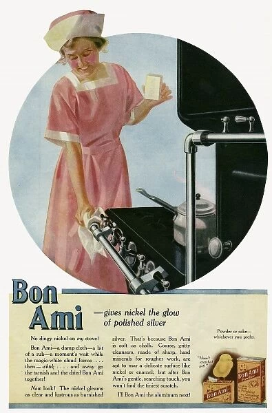 Advert for Bon Ami powder