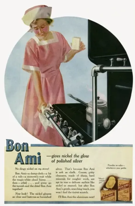 Framed Print : Advert for Bon Ami powder Framed Print : Advert for Bon Ami powder
