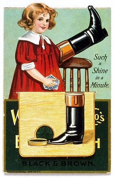 Advertisement for boot polish
