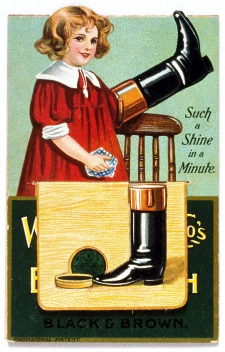 Framed Print : Advertisement for boot polish Framed Print : Advertisement for boot polish