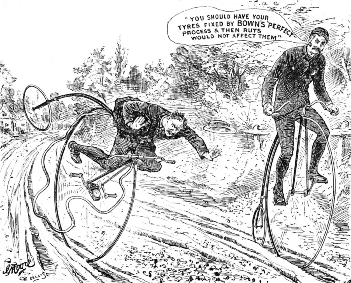 Framed Print : Advertisement for Bowns Perfect Process for Bicycle Tyres Framed Print : Advertisement for Bowns Perfect Process for Bicycle Tyres