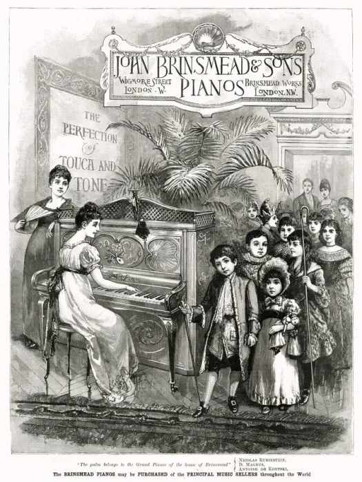 Framed Print : Advert for Brinsmead Pianos 1899 Framed Print : Advert for Brinsmead Pianos 1899