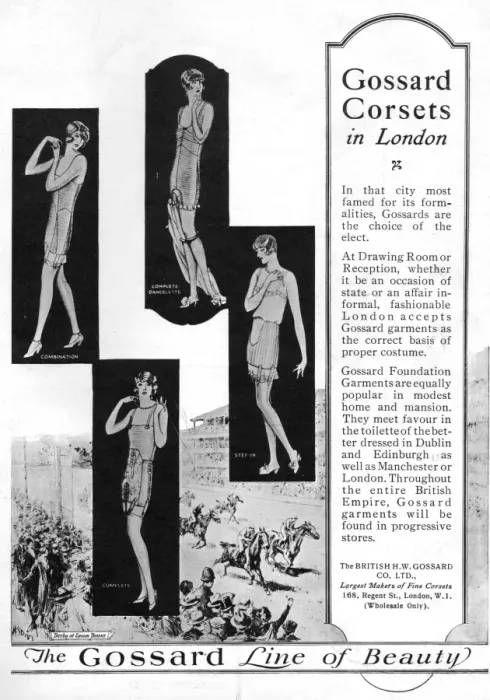 Framed Print : Advert for the British H. W. Gossard corsets, London, 1926 Framed Print : Advert for the British H. W. Gossard corsets, London, 1926