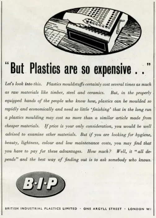 Framed Print : Advert for British Industrial Plastic Limited 1942 Framed Print : Advert for British Industrial Plastic Limited 1942