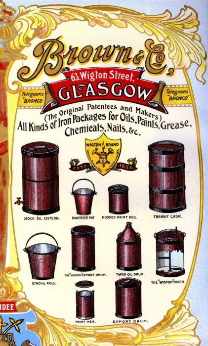 Framed Print : Advert, Brown & Co, Glasgow, Scotland Framed Print : Advert, Brown & Co, Glasgow, Scotland