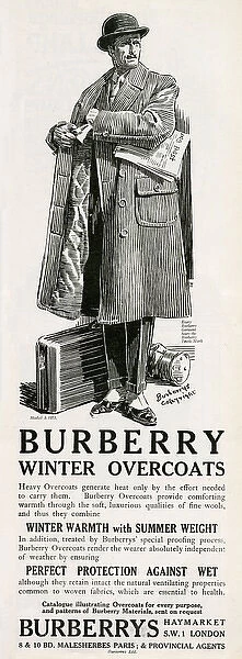 Advert for Burberry winter coats 1924 (Photos Posters #14166574