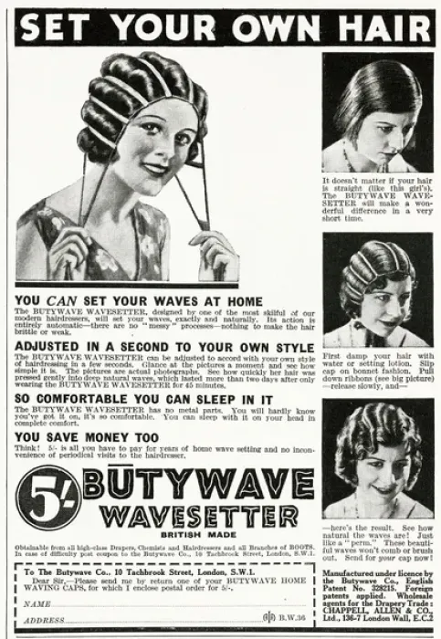 Framed Print : Advert for Butywave Wavesetters 1931 Framed Print : Advert for Butywave Wavesetters 1931
