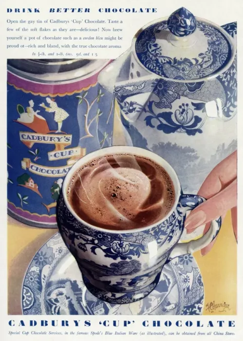 Framed Print : Advert for Cadburys cup chocolate Framed Print : Advert for Cadburys cup chocolate