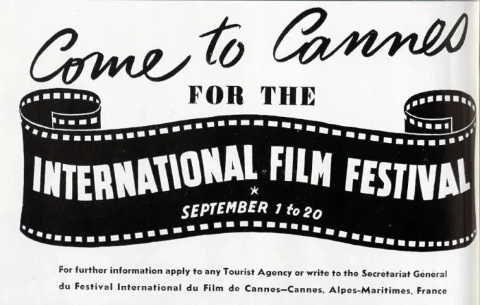 Framed Print : Advert for Cannes Film Festival Framed Print : Advert for Cannes Film Festival