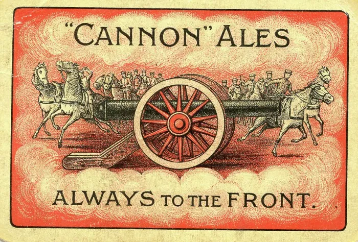 Framed Print : Advert, Cannon Ales, Sheffield, Always to the Front Framed Print : Advert, Cannon Ales, Sheffield, Always to the Front