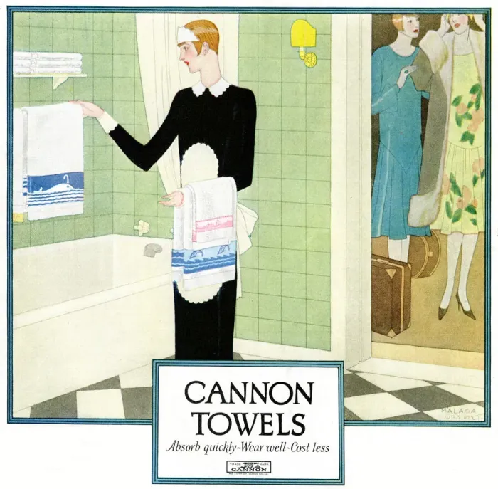 Framed Print : Advert, Cannon Towels Framed Print : Advert, Cannon Towels