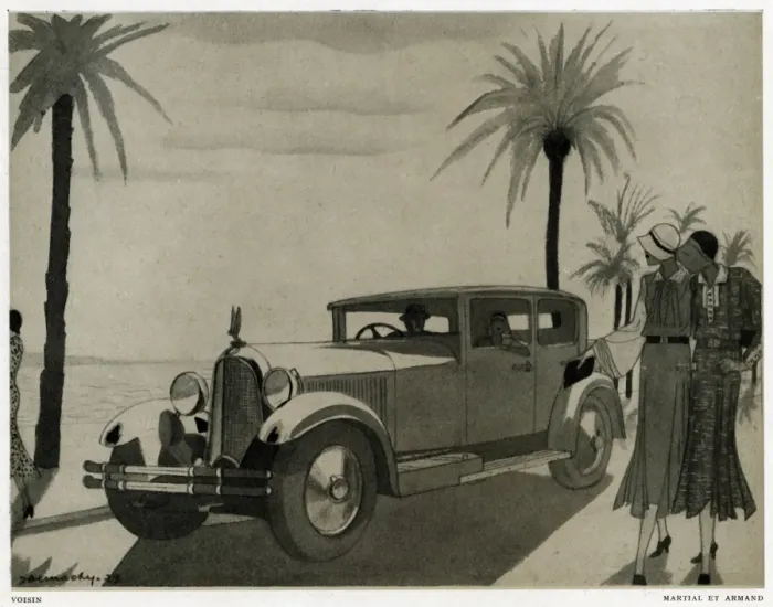 Framed Print : Advertisement for cars and fashions Framed Print : Advertisement for cars and fashions