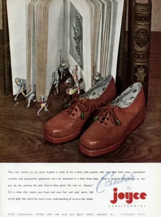 Framed Print : Advert for Carter by Joyce California shoes 1942 Framed Print : Advert for Carter by Joyce California shoes 1942