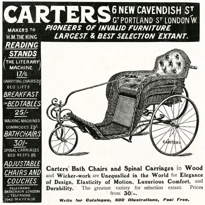 Framed Print : Advert for Carters spinal carriage 1906 Framed Print : Advert for Carters spinal carriage 1906