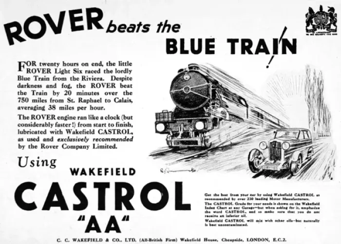 Framed Print : Advertisement for Castrol oil Framed Print : Advertisement for Castrol oil