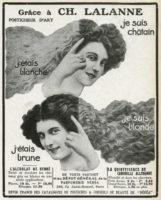 Framed Print : Advert for Ch. Lalanne hair dye 1910 Framed Print : Advert for Ch. Lalanne hair dye 1910