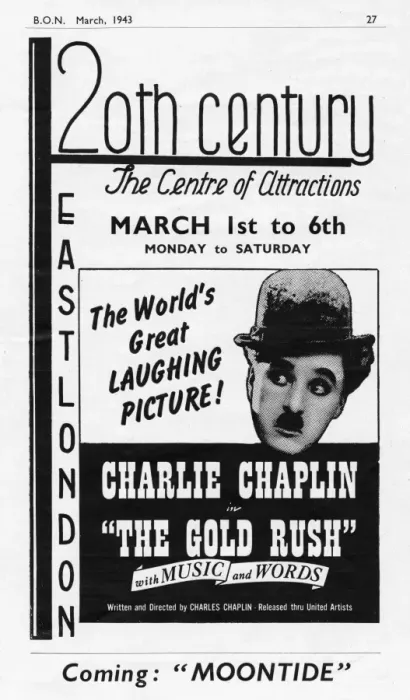 Framed Print : Advert for Chaplin in The Gold Rush Framed Print : Advert for Chaplin in The Gold Rush