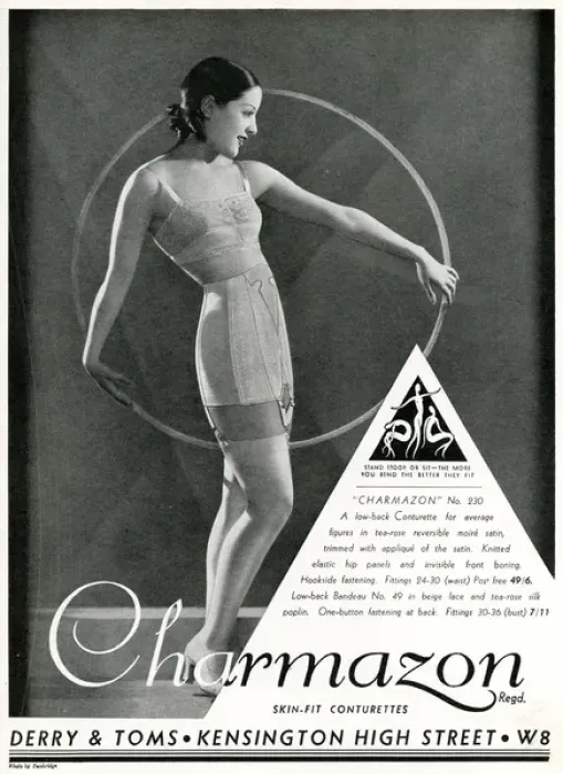 Framed Print : Advert for Charmazon womens underwear 1933 Framed Print : Advert for Charmazon womens underwear 1933