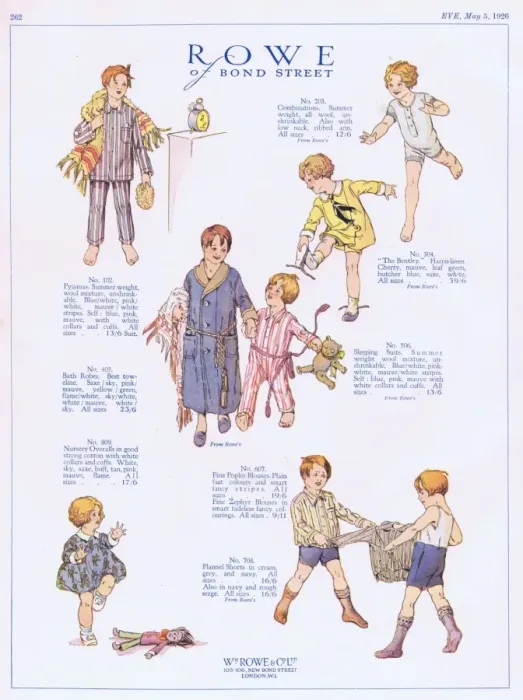 Framed Print : Advert for childrens garments at Rowes of Bond Street, Lon Framed Print : Advert for childrens garments at Rowes of Bond Street, Lon