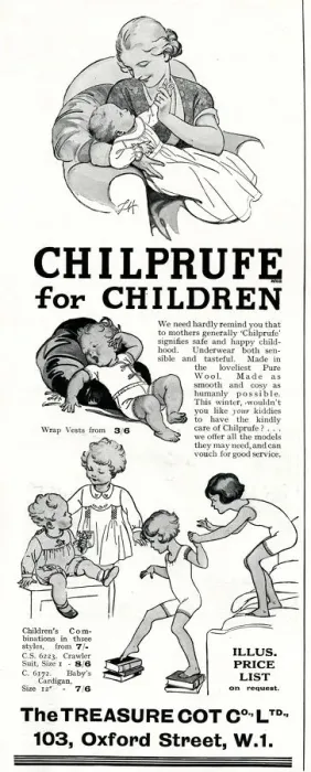 Framed Print : Advert for Chilprufe childrens wear 1934