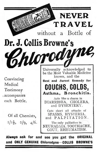 Advertisement for Chlorodyne