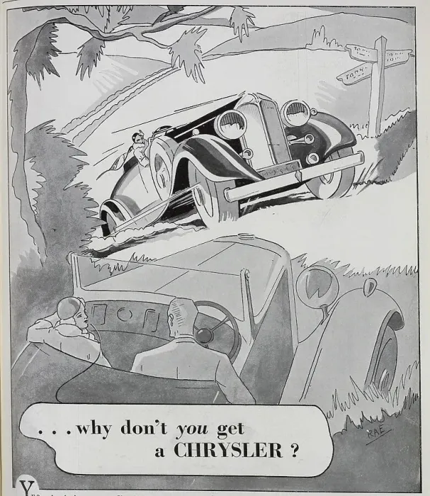 Framed Print : Advert for Chrysler Cars Framed Print : Advert for Chrysler Cars