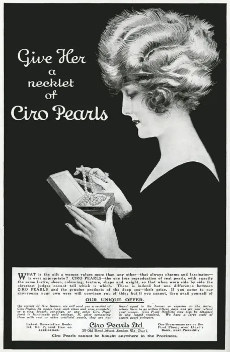 Framed Print : Advert for Ciro pearls 1922 Framed Print : Advert for Ciro pearls 1922
