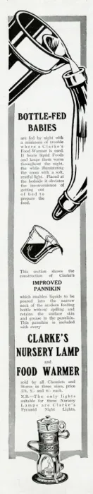 Framed Print : Advert for Clarkes babies food warmer 1913 Framed Print : Advert for Clarkes babies food warmer 1913