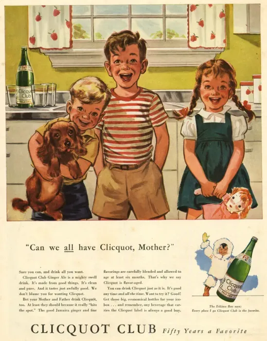 Framed Print : Advert, Clicquot Club Ginger Ale Framed Print : Advert, Clicquot Club Ginger Ale
