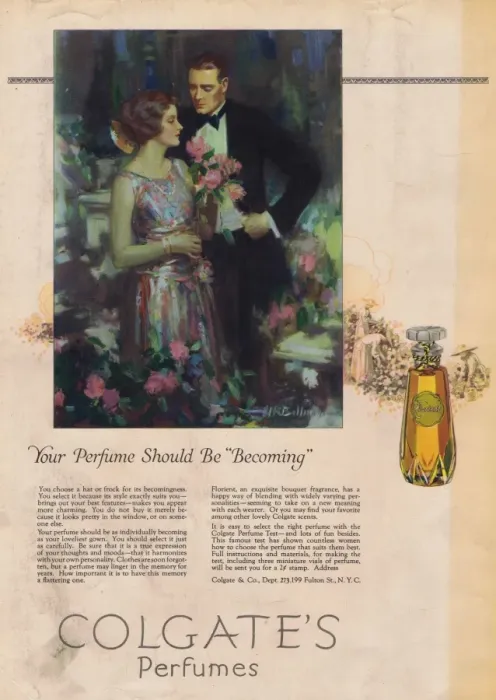 Framed Print : Advert for Colgates Perfume, 1924 Framed Print : Advert for Colgates Perfume, 1924