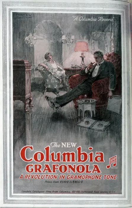 Framed Print : Advert for Columbia Grafonola Framed Print : Advert for Columbia Grafonola