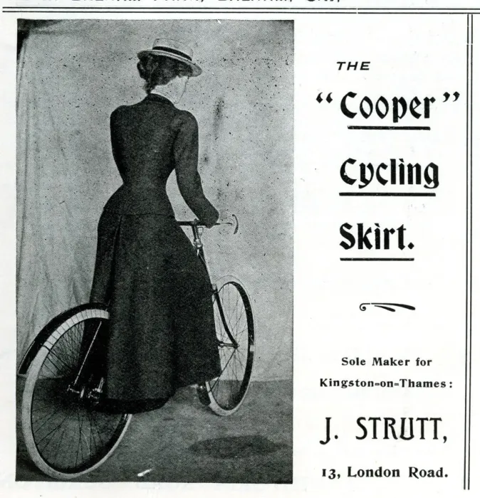Framed Print : Advert, The Cooper Cycling Skirt Framed Print : Advert, The Cooper Cycling Skirt