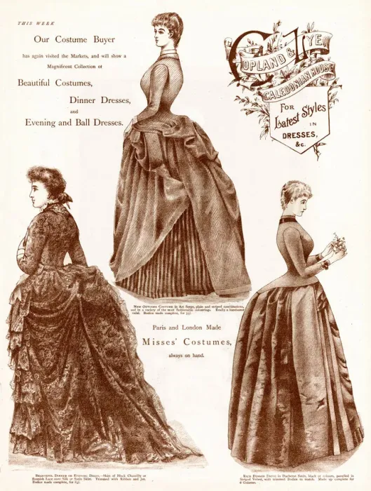 Framed Print : Advert for Copland & Lye womens dresses 1887 Framed Print : Advert for Copland & Lye womens dresses 1887