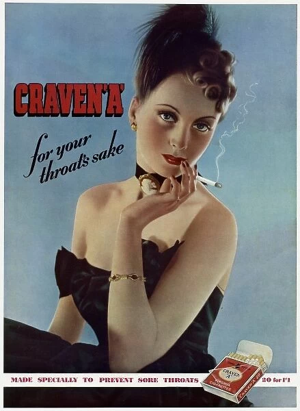 Advert for Craven Cigarettes 1939