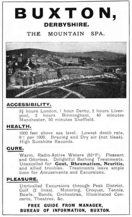 Framed Print : Advertisement for the Crescent Hotel, Buxton Framed Print : Advertisement for the Crescent Hotel, Buxton