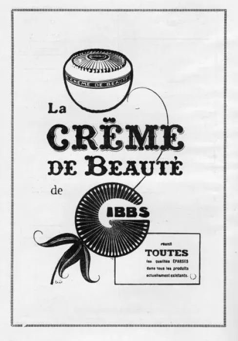 Framed Print : Advert for Crme de Beaute, 1924, Paris Framed Print : Advert for Crme de Beaute, 1924, Paris
