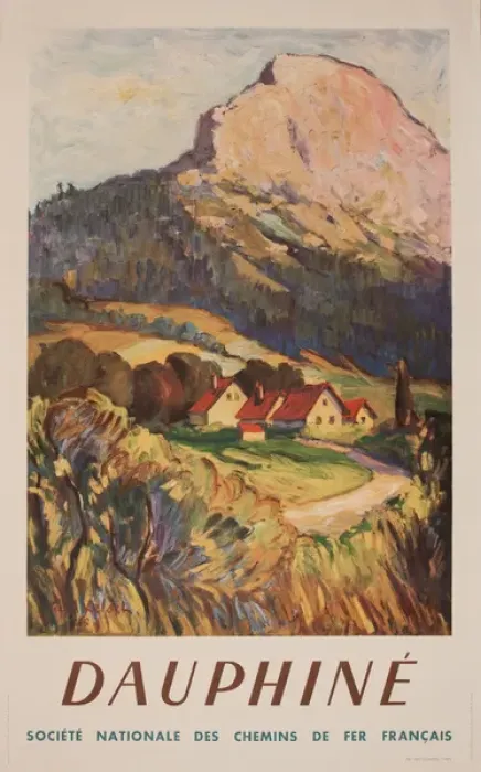 Framed Print : Advertisement for Dauphine, France Framed Print : Advertisement for Dauphine, France