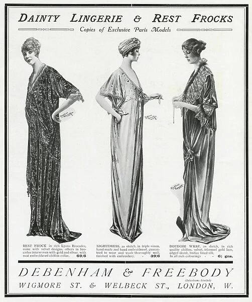 Advert for Debenham & Freebody undergarments 1915