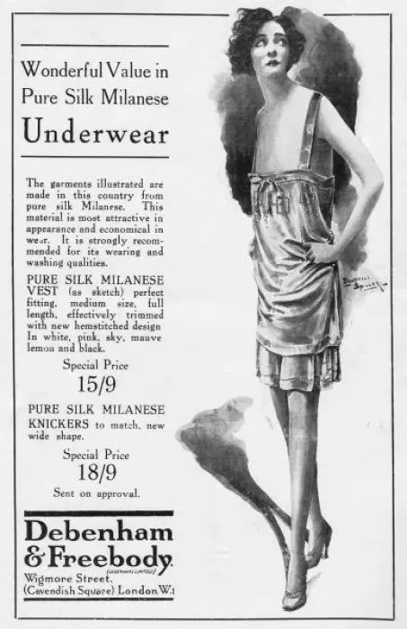 Framed Print : Advert for Debenham & Freebody underwear, 1926 Framed Print : Advert for Debenham & Freebody underwear, 1926