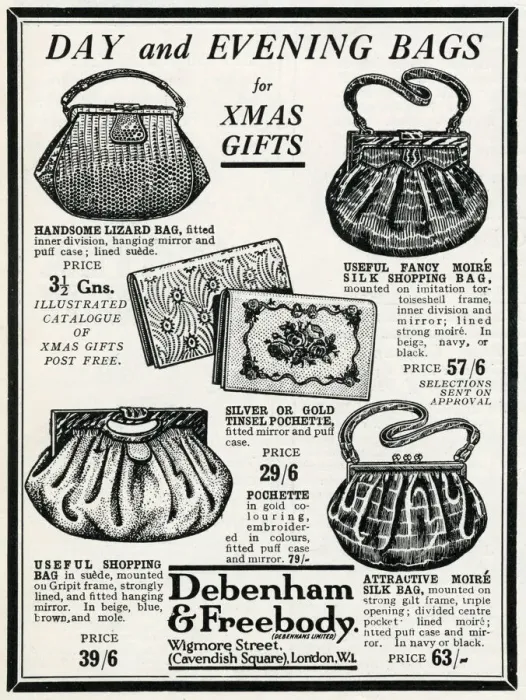 Framed Print : Advert for Debenham & Freebody womens pyjamas 1927 Framed Print : Advert for Debenham & Freebody womens pyjamas 1927