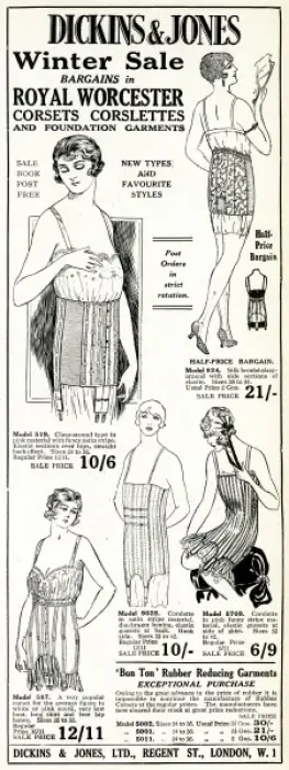 Framed Print : Advert for Dickins & Jones corsets Framed Print : Advert for Dickins & Jones corsets