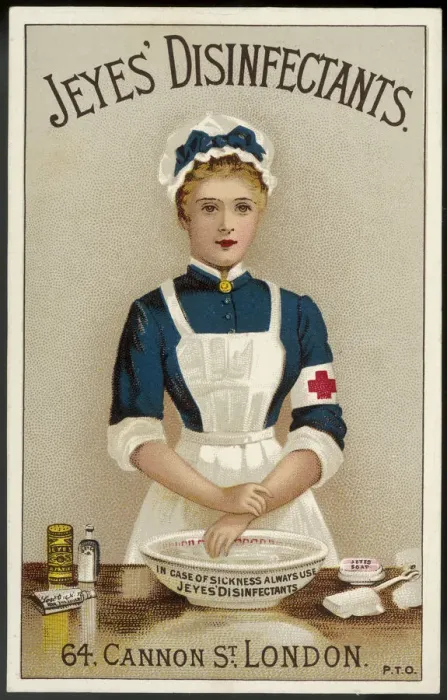 Framed Print : AD FOR DISINFECTANT Framed Print : AD FOR DISINFECTANT