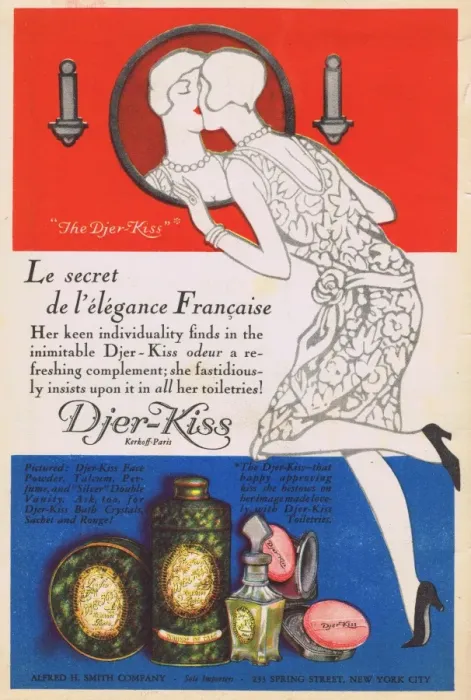 Framed Print : Advert for Djer-Kiss perfum and tioleteries, 1927 Framed Print : Advert for Djer-Kiss perfum and tioleteries, 1927
