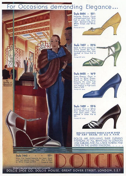 Advert for Dolcis shoes 1933